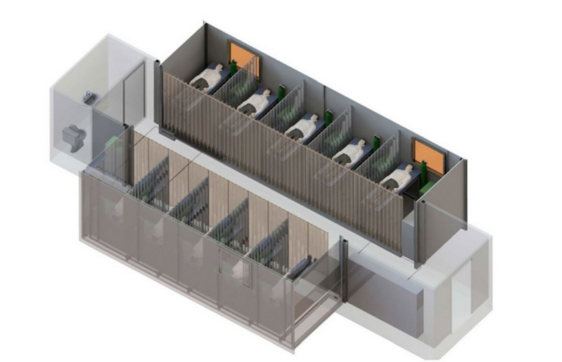 spital mobil container ATI pentru victor babes 4