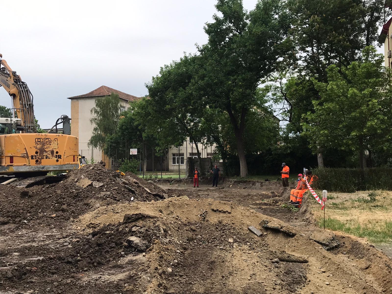 amenajare parcare str ulmului dacia copaci muncitori sdm 2