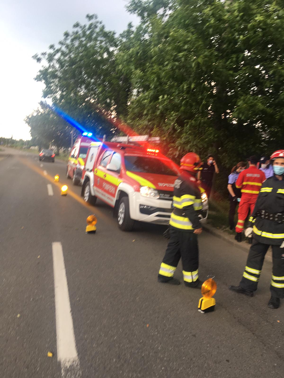 Bărbat salvat de pompieri de la sinucidere, la Timișoara