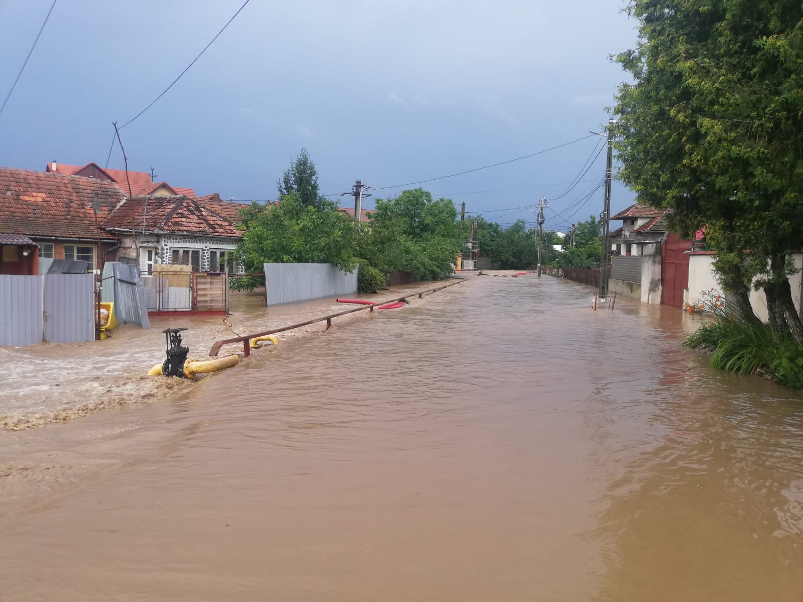 Inundații în Buziaș