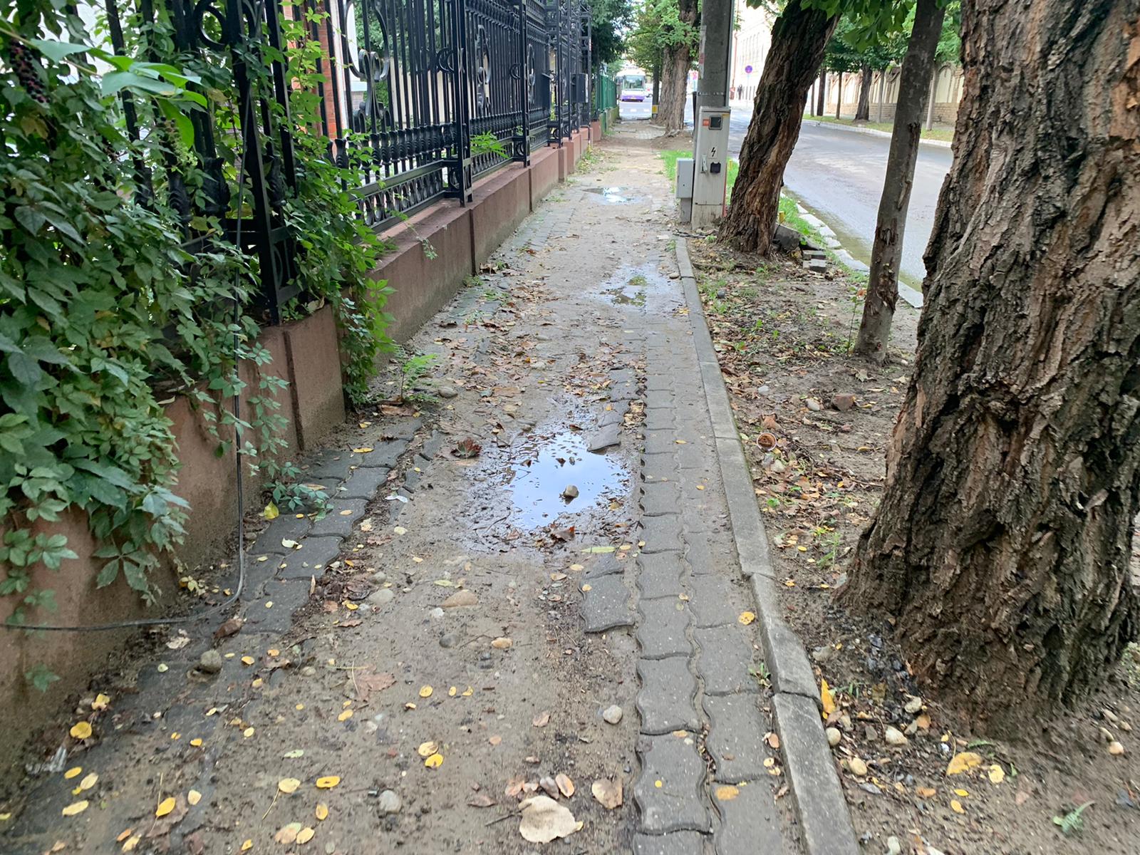 trotuare noroaie bd. mihai eminescu 15