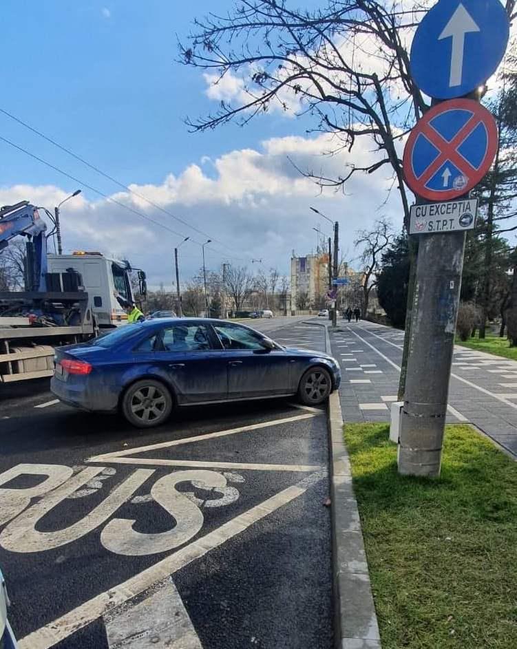 masini parcate aiurea centru timisoara foto politia locala 1