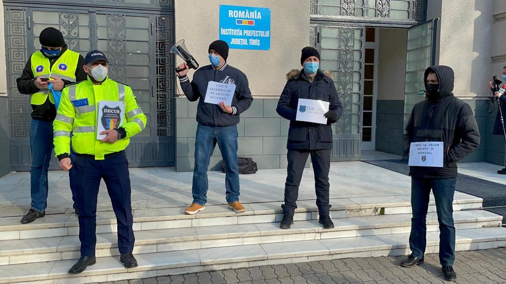 Protest politisti prefectura (1)