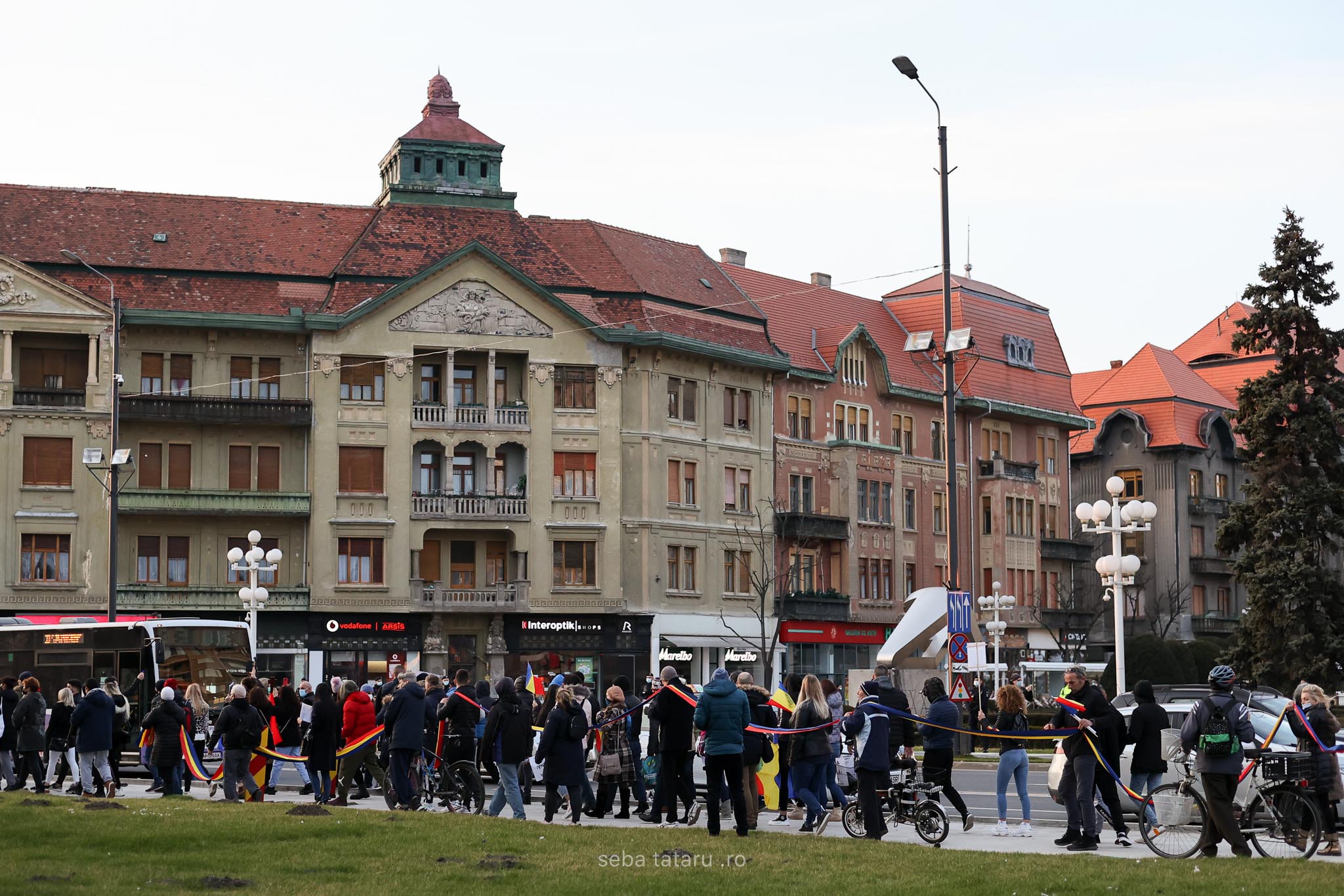 Protest Timișoara anti carantină. Sursă foto - Seba Tătaru (4)