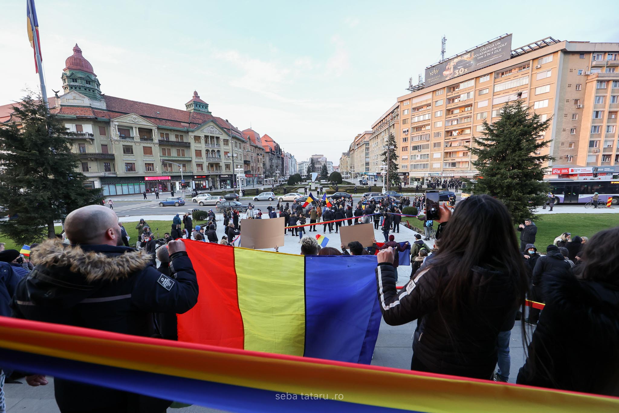 Protest Timișoara anti carantină. Sursă foto - Seba Tătaru (7)