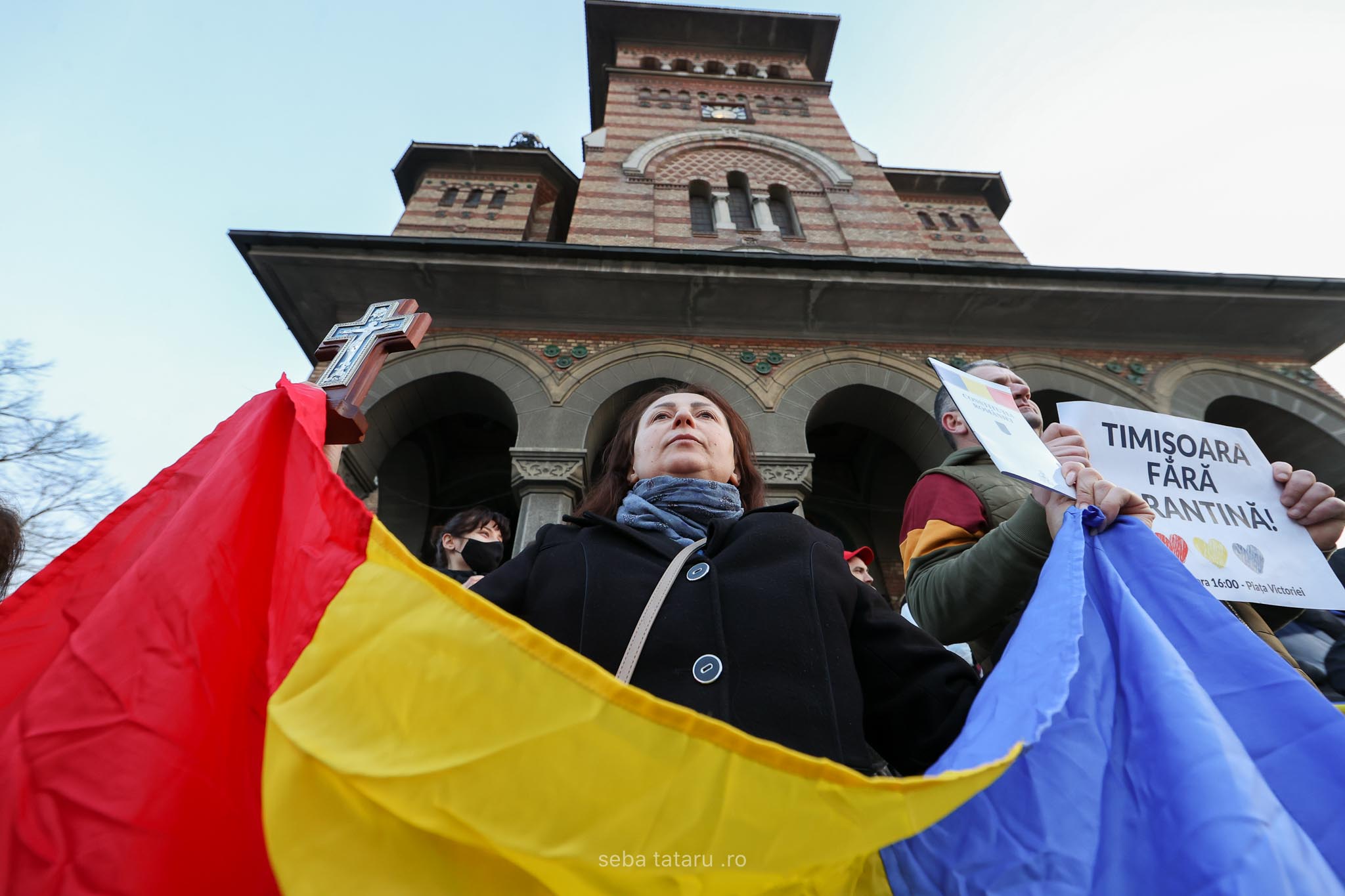 Protest Timișoara anti carantină. Sursă foto - Seba Tătaru (20)