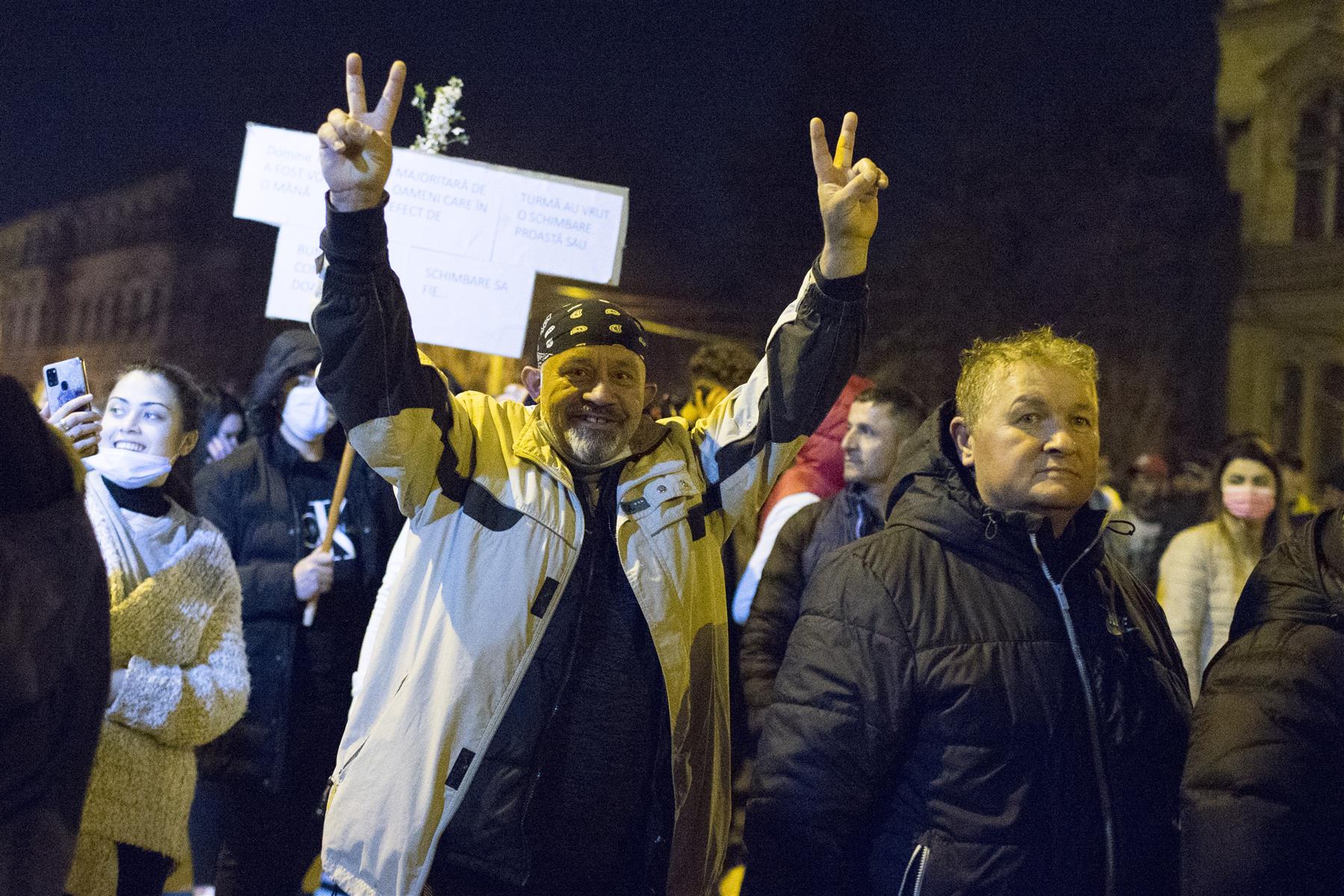Zeci de amenzi la protestul de luni seară, la Timișoara