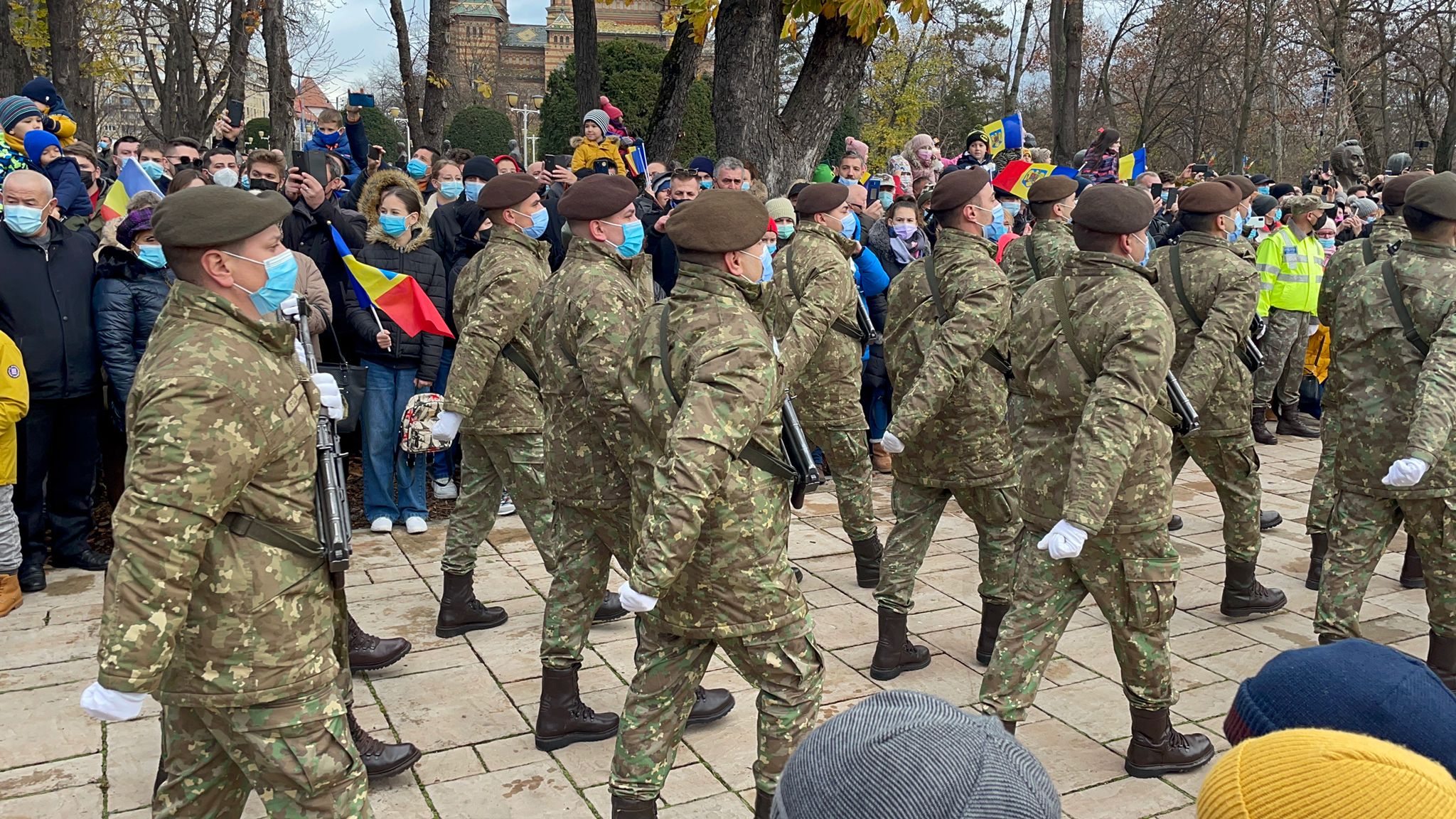 ceremonie 1 decembrie 2021 parada parcul central 9