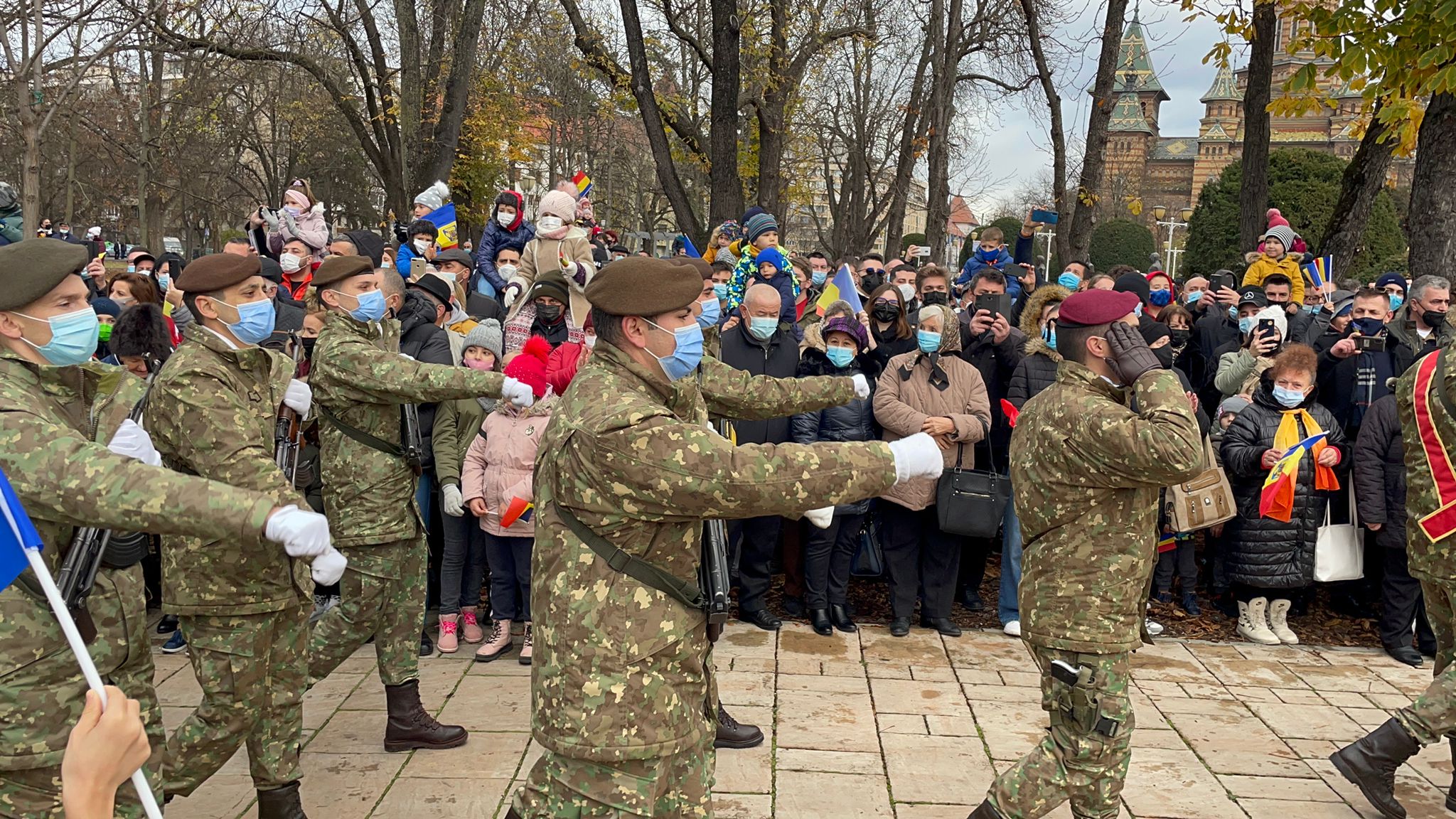 ceremonie 1 decembrie 2021 parada parcul central 12
