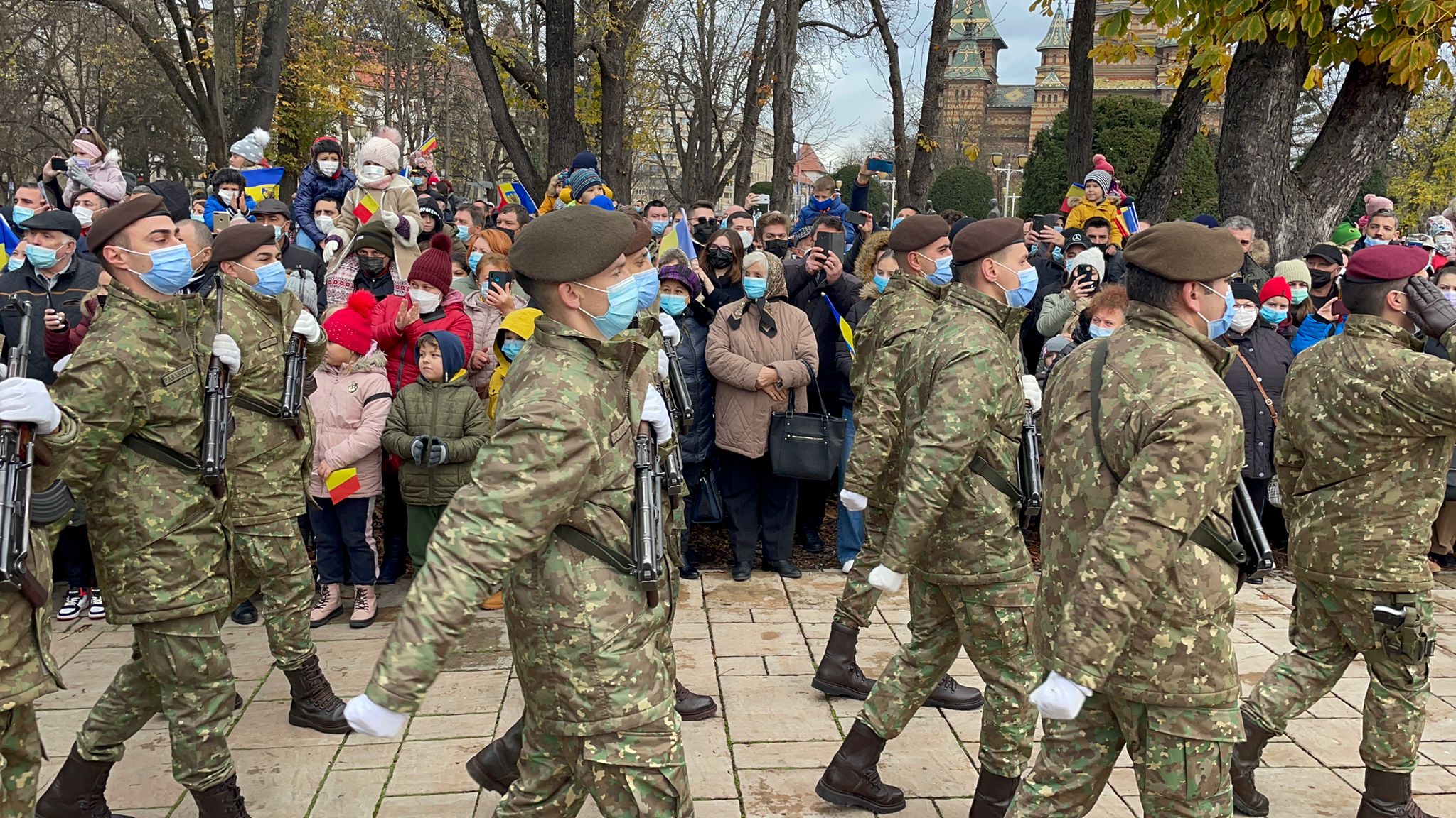 ceremonie 1 decembrie 2021 parada parcul central 19