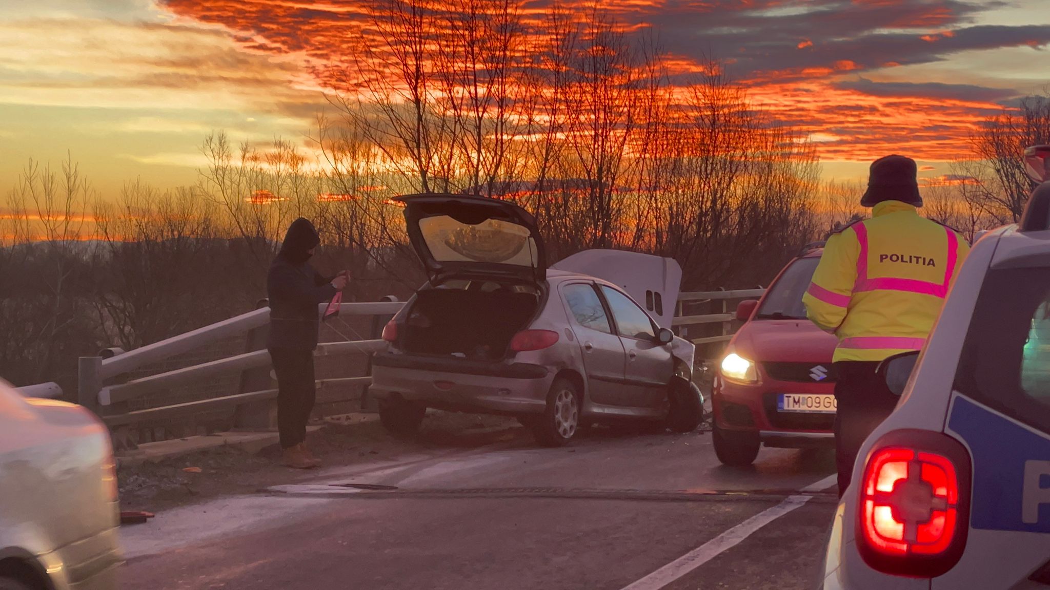 accident albina pod polei