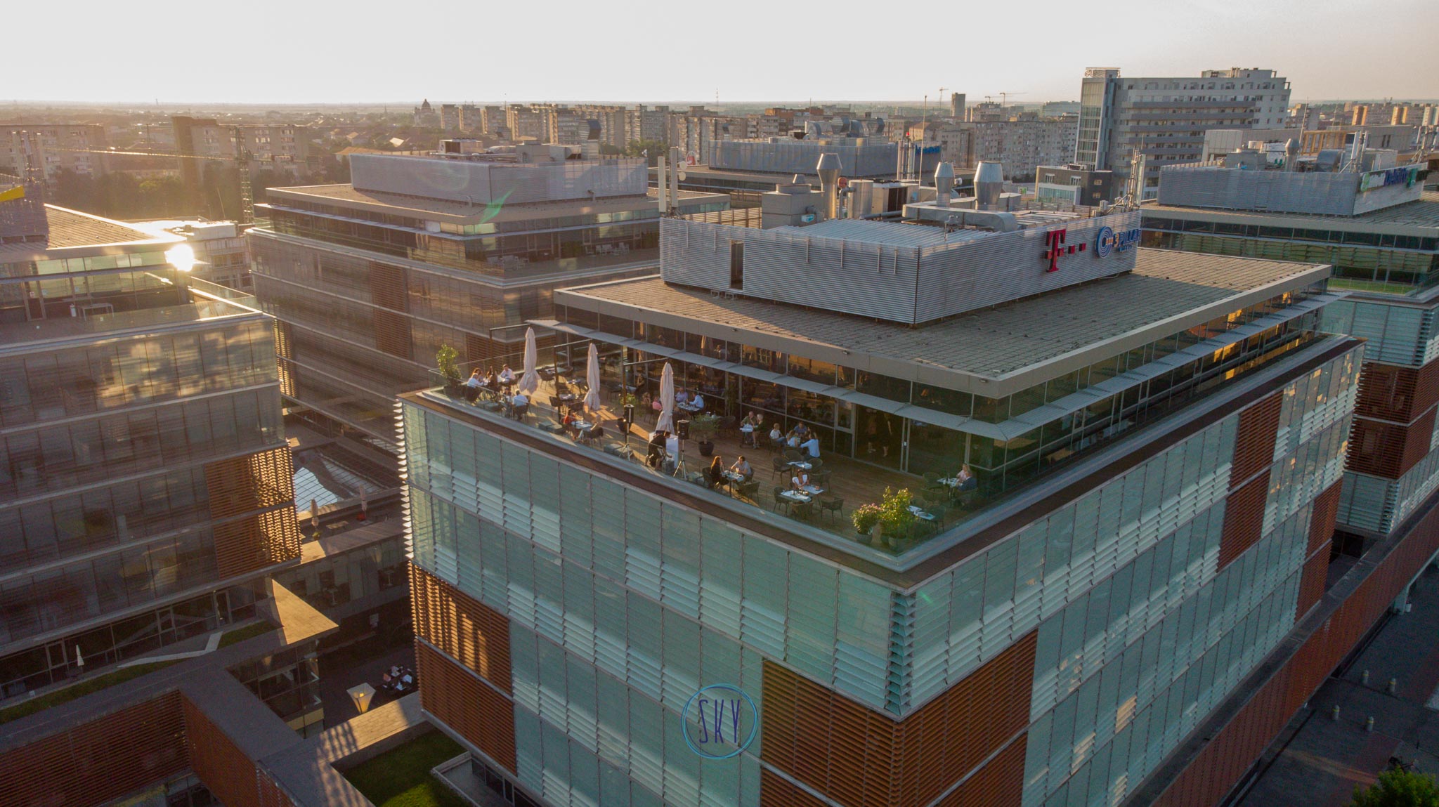 Imagini drona Sky Restaurant, Timisoara 26 iunie 2020. foto Sebastian Tataru