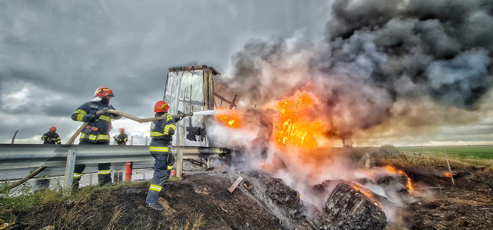 incendiu tir autostrada ortisoara