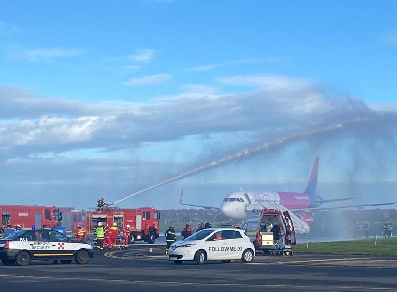 exercitiu bomba traian vuia aeroport
