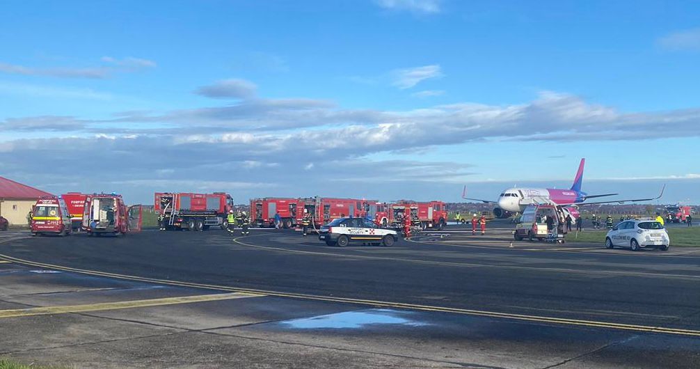 exercitiu bomba traian vuia aeroport