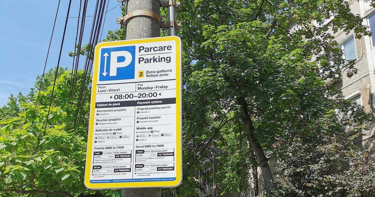 Tarifele pentru parcări din Timișoara cresc: ce trebuie să știi?