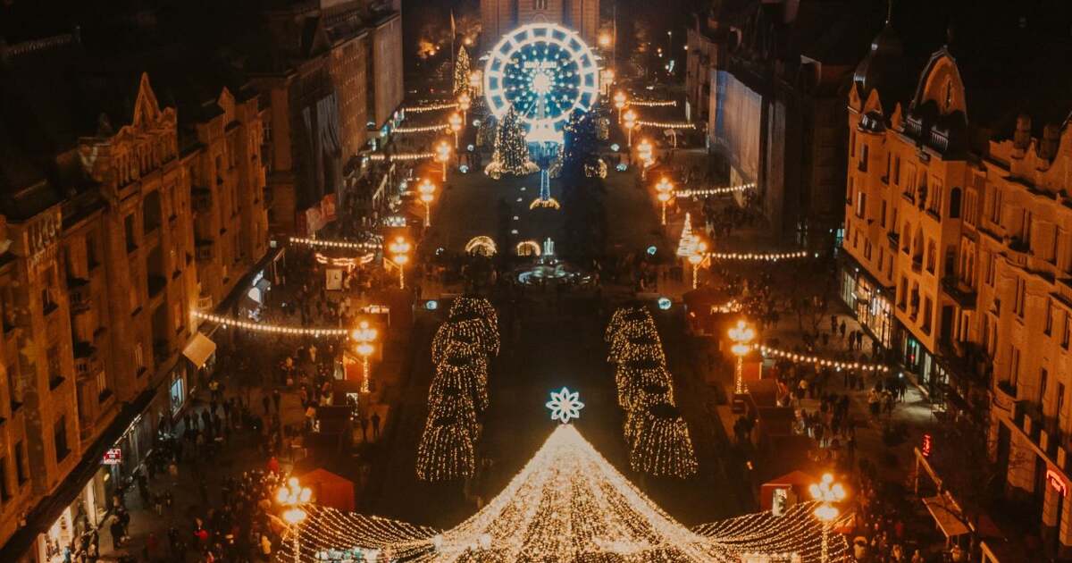 Primăria Timișoara aprinde decorațiunile luminoase de Crăciun pe 26 noiembrie. Peste un milion de beculețe vor fi afișate. Primăria Timișoara aprinde decorațiunile luminoase de Crăciun pe 26 noiembrie. Peste un milion de beculețe vor fi afișate.