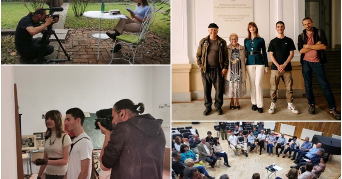 "Pe urmele Hertei Müller: O căutare foto-documentară realizată de doi elevi de la Lenau" "Pe urmele Hertei Müller: O căutare foto-documentară realizată de doi elevi de la Lenau"