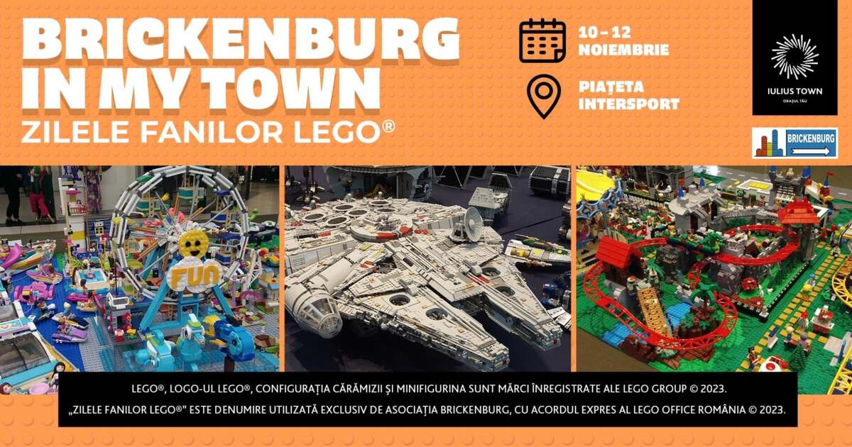 Iulius Town aduce orașe și machete construite cu LEGO. Iulius Town aduce orașe și machete construite cu LEGO.