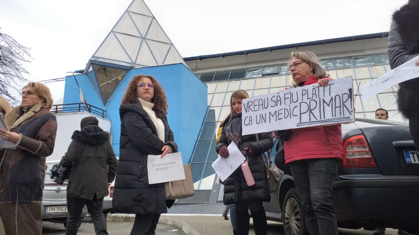 Protest medici CJAS Timiș