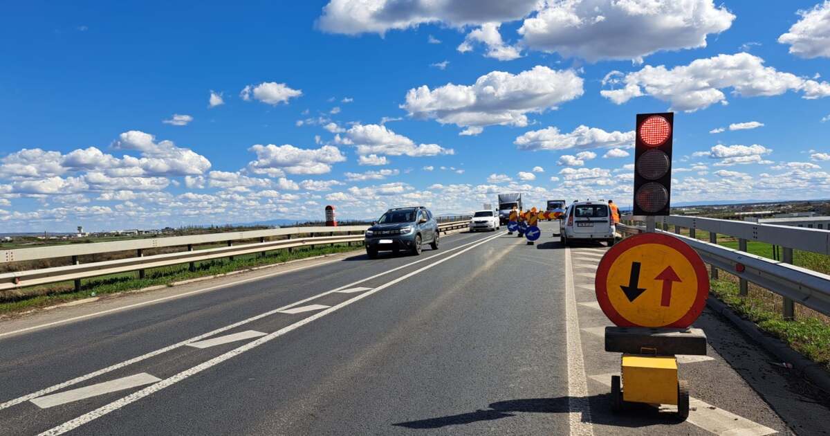 Primele lucrări de pe Centura Nord s-au încheiat, urmează altele. Semafor temporar va fi instalat.