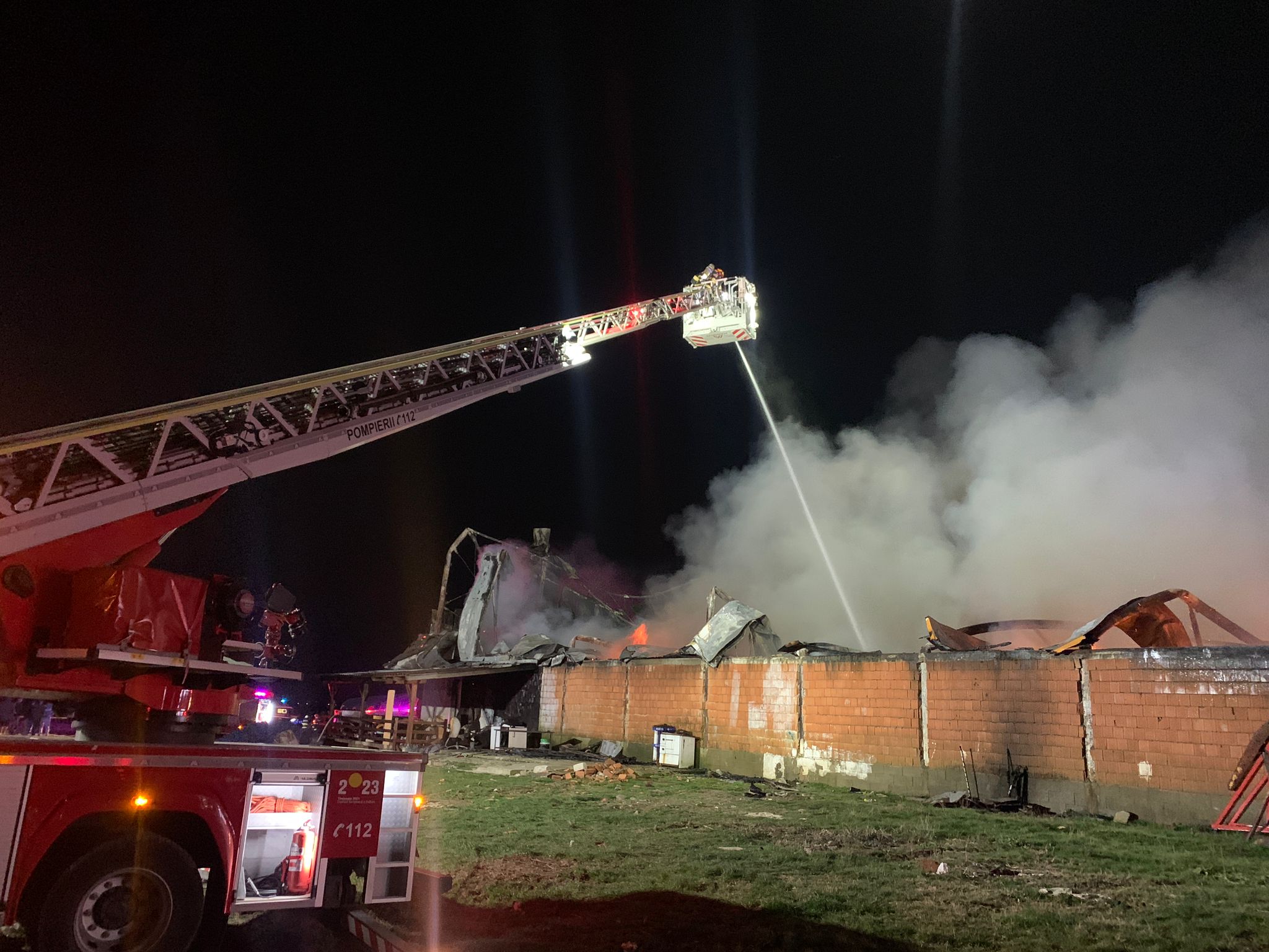 Incendiu hală Recaș