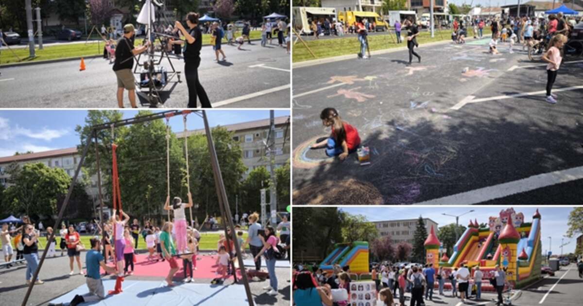 Bulevardul Cetății, blocat trafic, dar deschis pentru pietoni. Bulevardul Cetății, blocat trafic, dar deschis pentru pietoni.