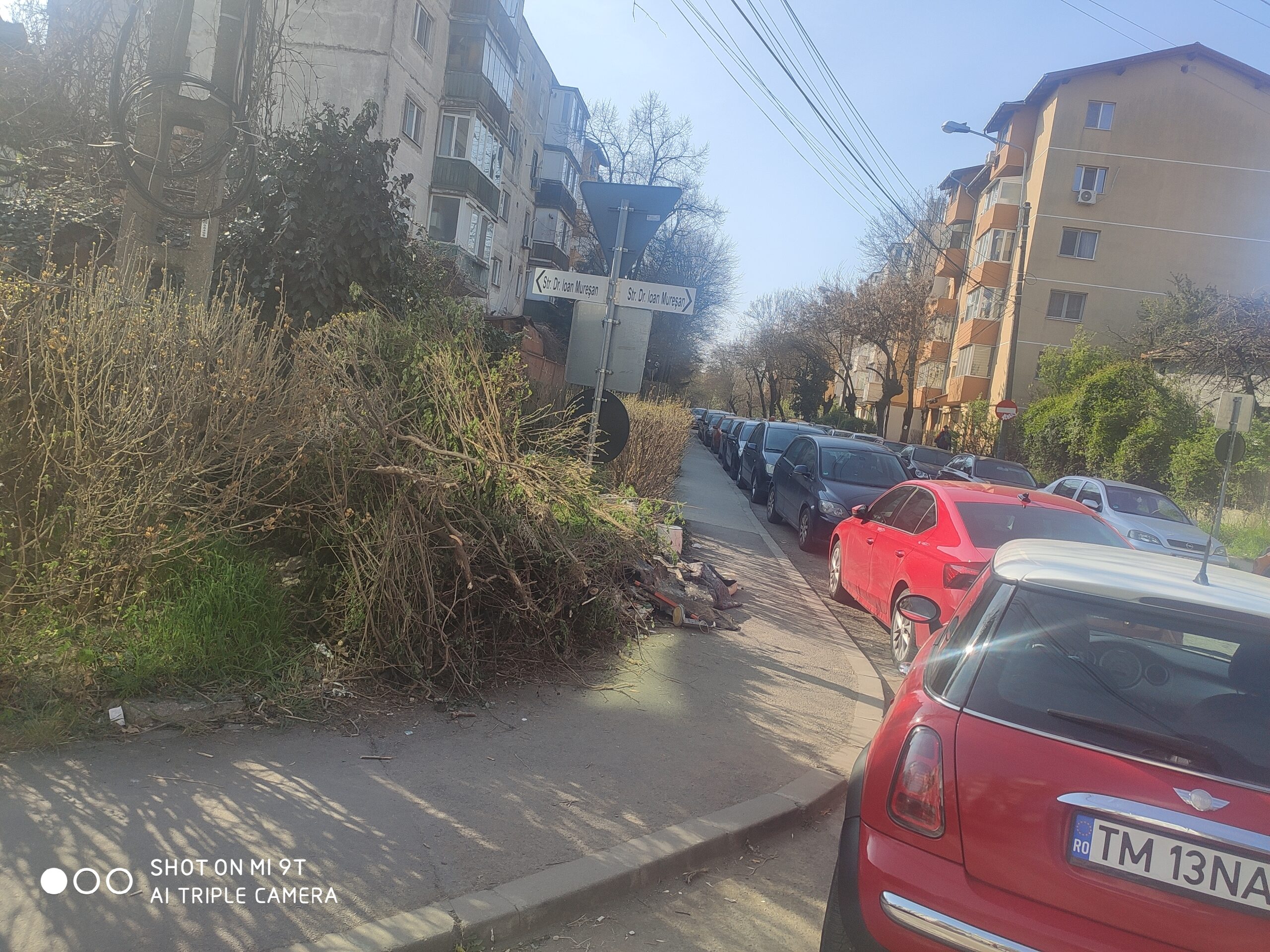O intersecție din Timișoara a devenit „groapă improvizată de deșeuri”