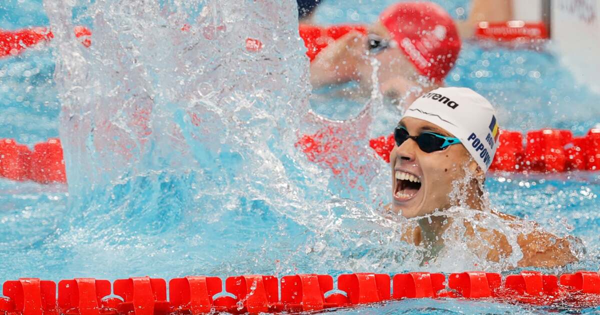 David Popovici participă la finala de 200 m liber la Campionatul Mondial din Singapore