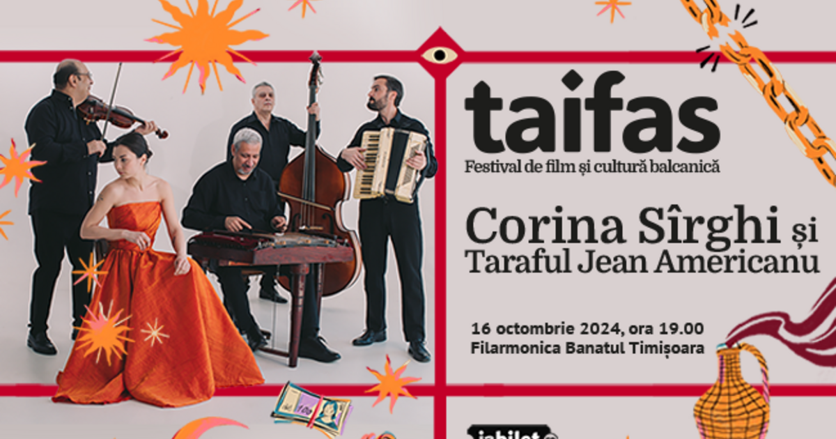 Concert special la Timișoara: Corina Sîrghi și Taraful Jean Americanu Concert special la Timișoara: Corina Sîrghi și Taraful Jean Americanu