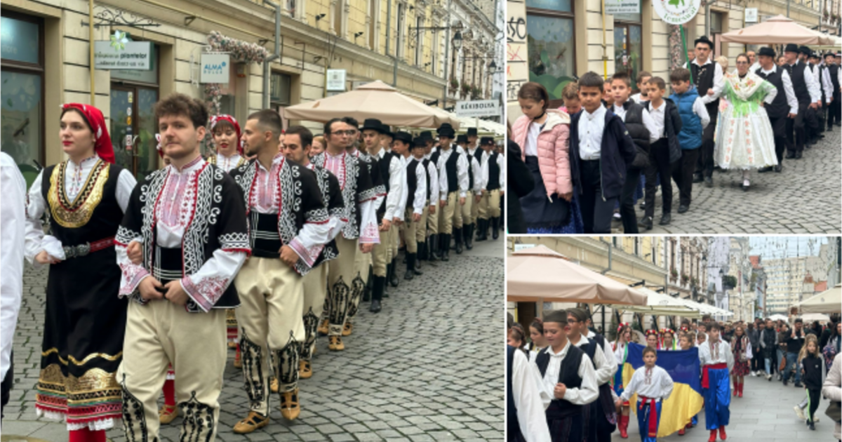 Paradă impresionantă a diferitelor culturi în centrul Timișoarei, la sărbătoarea minorităților