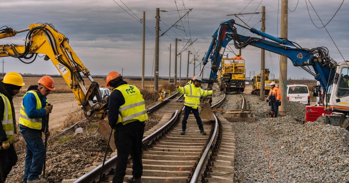 FOTO. Lucrări mari de modernizare a căii ferate în Timiș, finanțate din fonduri europene