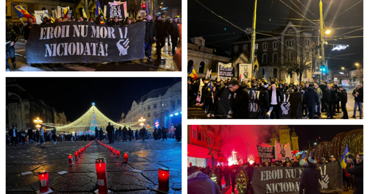 Marșul Eroilor la Timișoara: „Libertate!” strigat din nou pe străzi Marșul Eroilor la Timișoara: „Libertate!” strigat din nou pe străzi