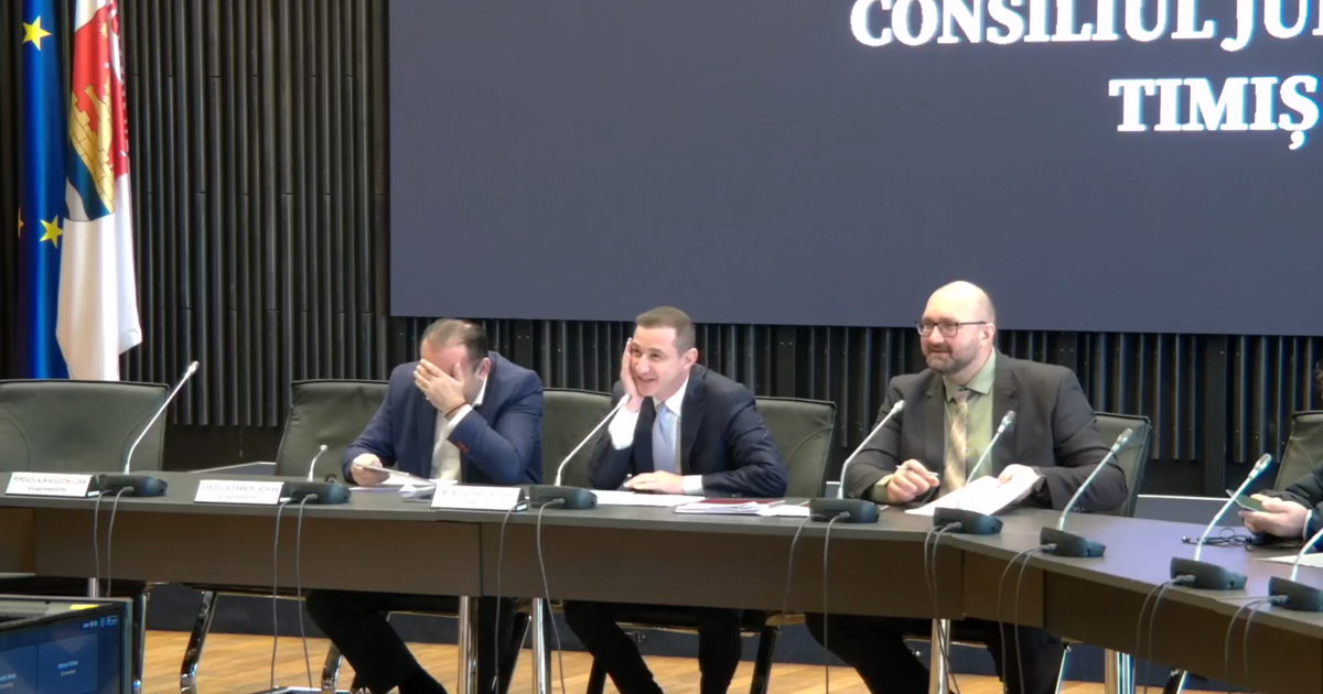 Scandal cu înjurături la finalul ședinței de plen a Consiliului Județean Timiș, capturat pe video Scandal cu înjurături la finalul ședinței de plen a Consiliului Județean Timiș, capturat pe video