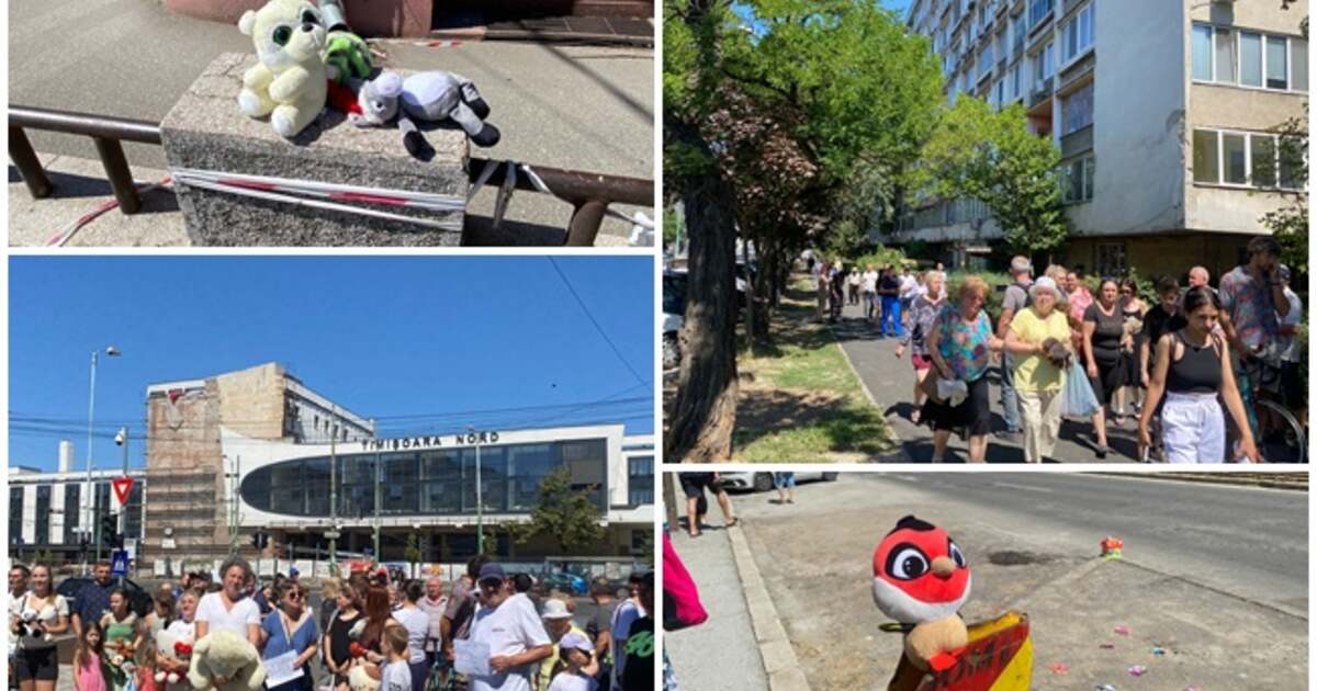 Locuitorii Gării de Nord protestează pașnic cu jucării pentru un mediu mai sigur