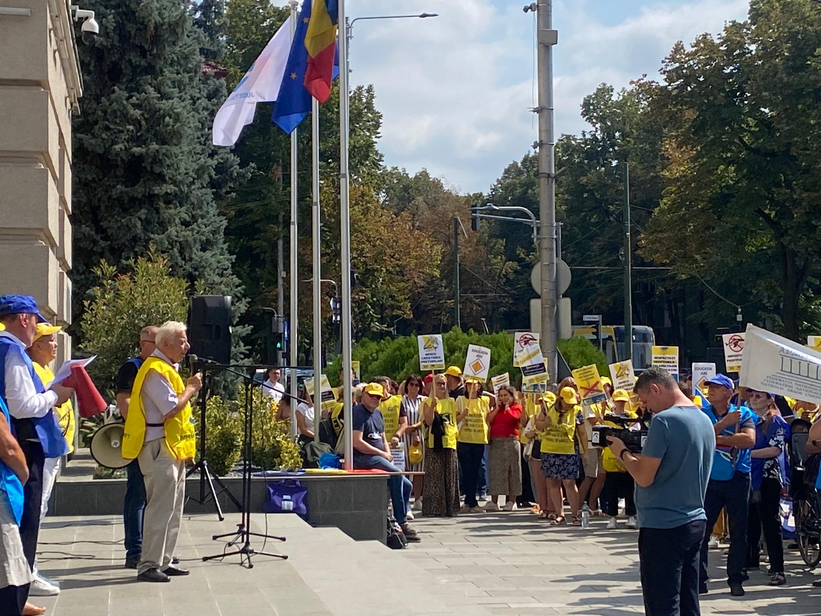protest profesori educatie prefectura timisoara (9)