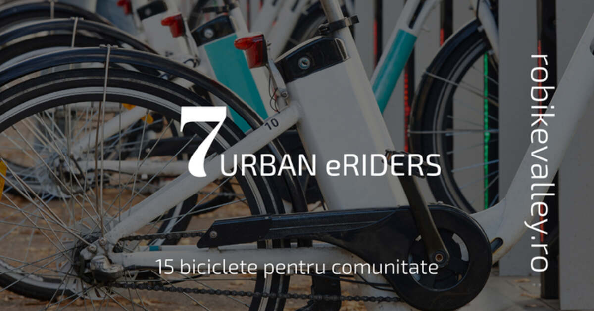 Cincisprezece biciclete electrice donate comunității, în cadrul programului „Urban eRiders”