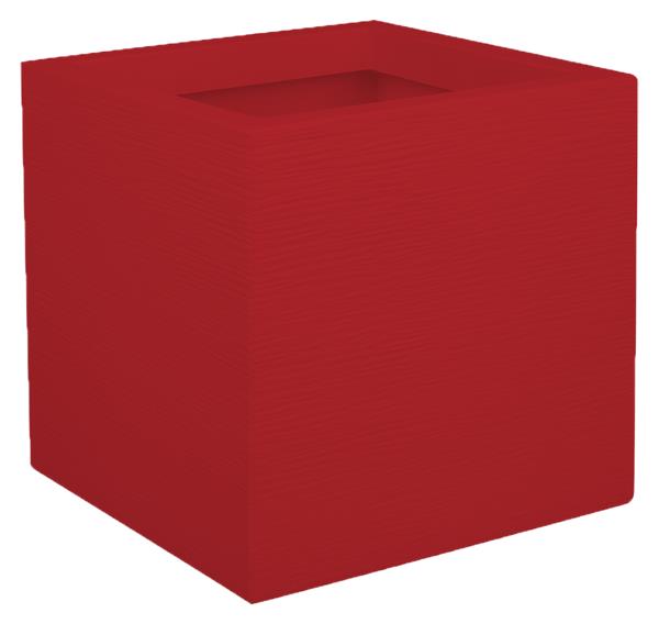 ghiveci patrat graphit up rosu