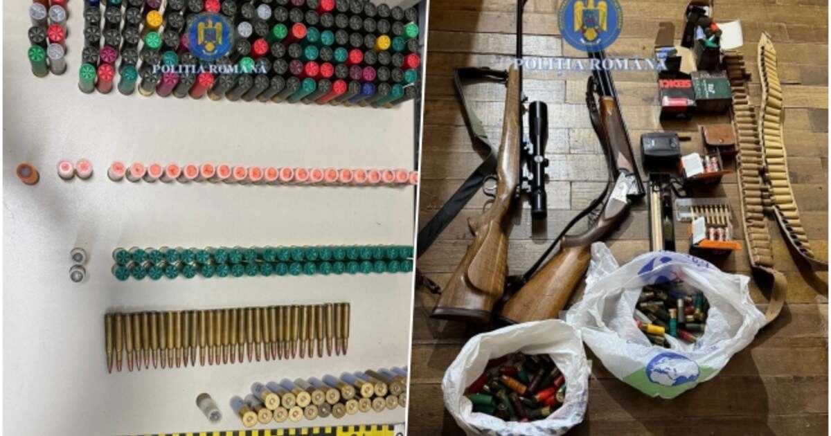 Percheziție la Sintești: un bărbat, arestat cu arme și sute de gloanțe!