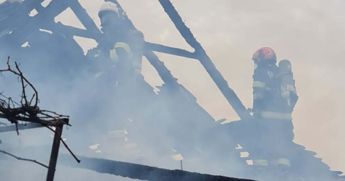 Incendiu devastator în Bărăteaz: două persoane se confruntă cu atacuri de panică