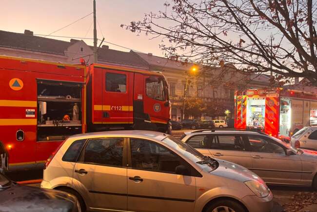 Poza pentru articolul Incendiu la o locuință de pe strada Gheorghe Barițiu din Timișoara