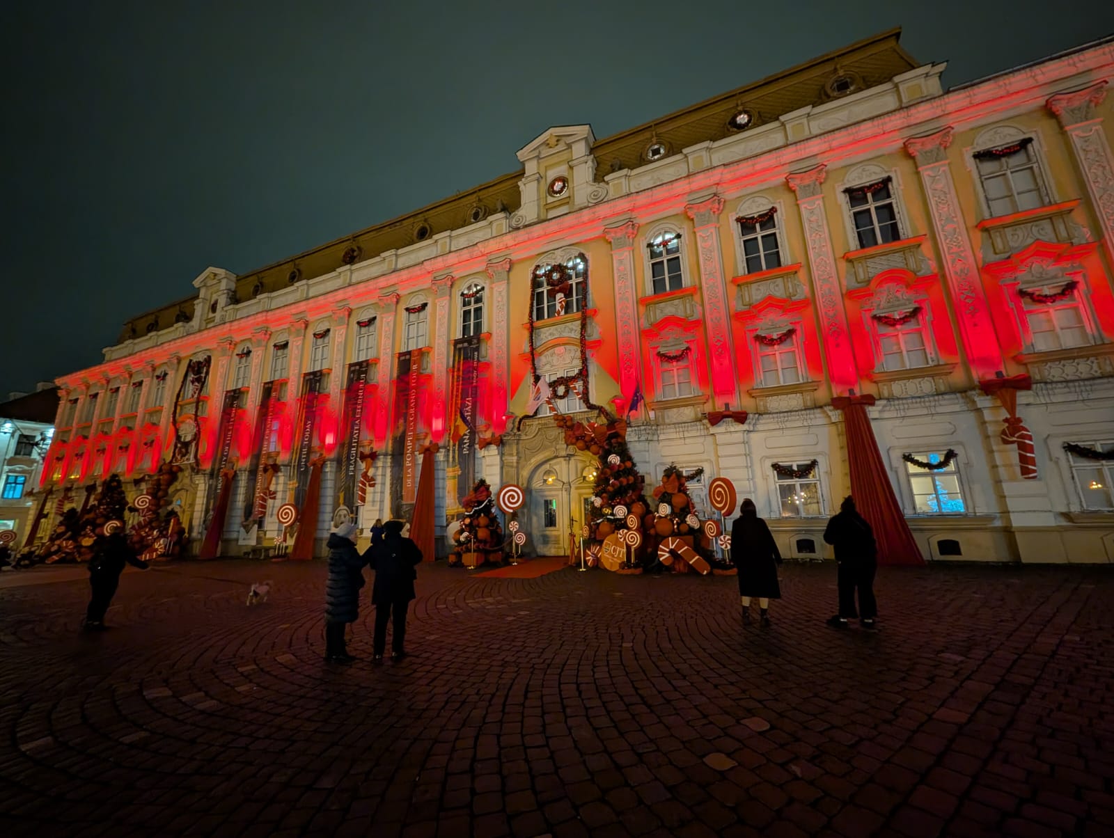 Iluminat festiv Muzeul de Artă Timișoara