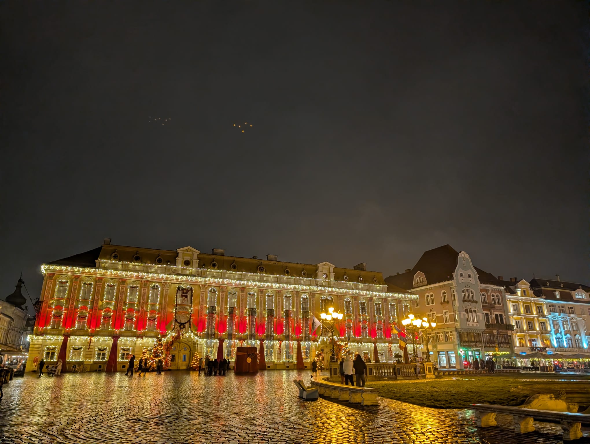 Iluminat festiv Muzeul de Artă Timișoara