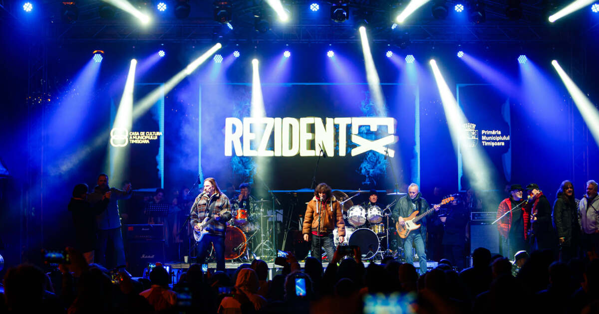 Muzica rock omagiază eroii Revoluției din 1989 la Timișoara.