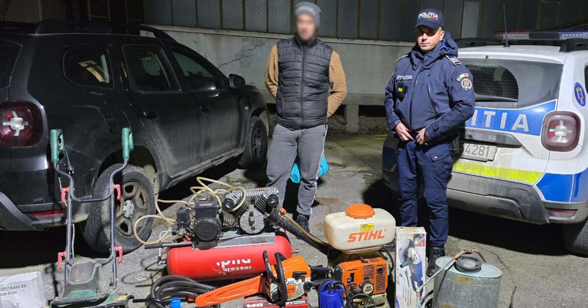 Furt de unelte de 30.000 de lei în Boldur: hoțul a fost prins de poliție