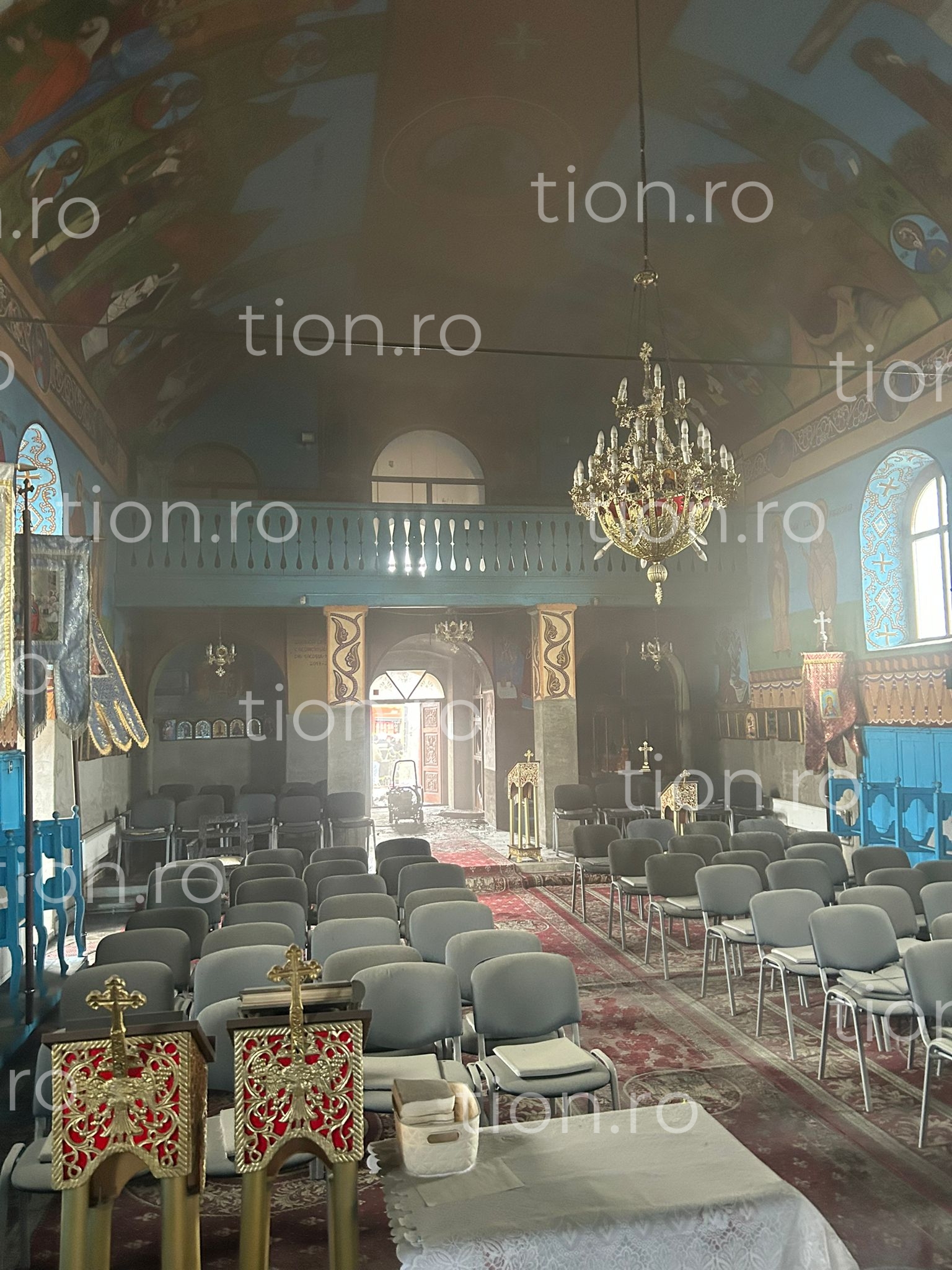 Incendiu biserică Sacoșu Mare 1