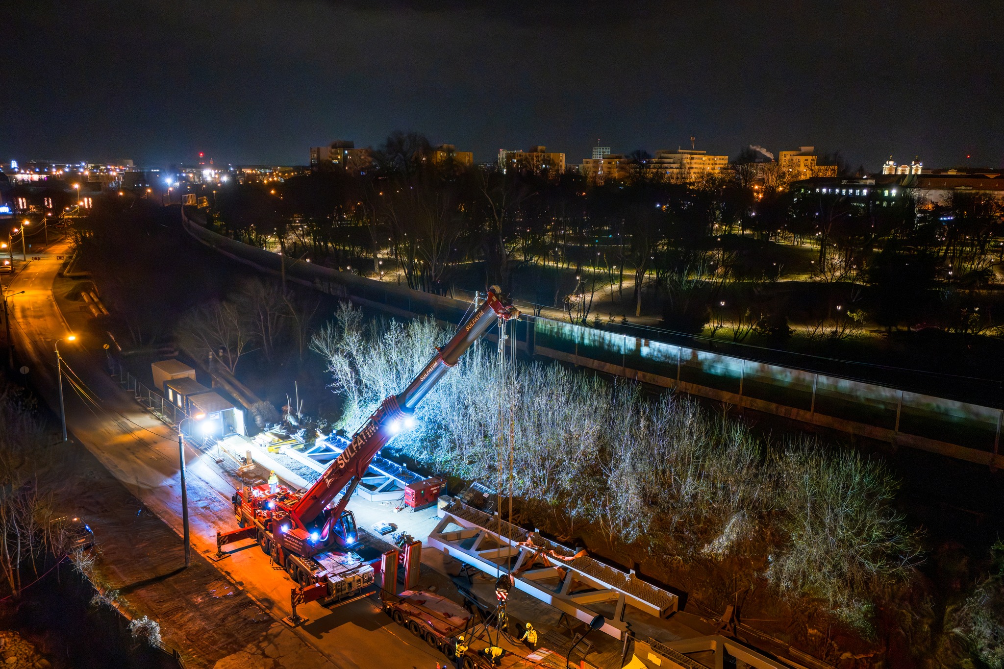lucrări nocturne cale ferată