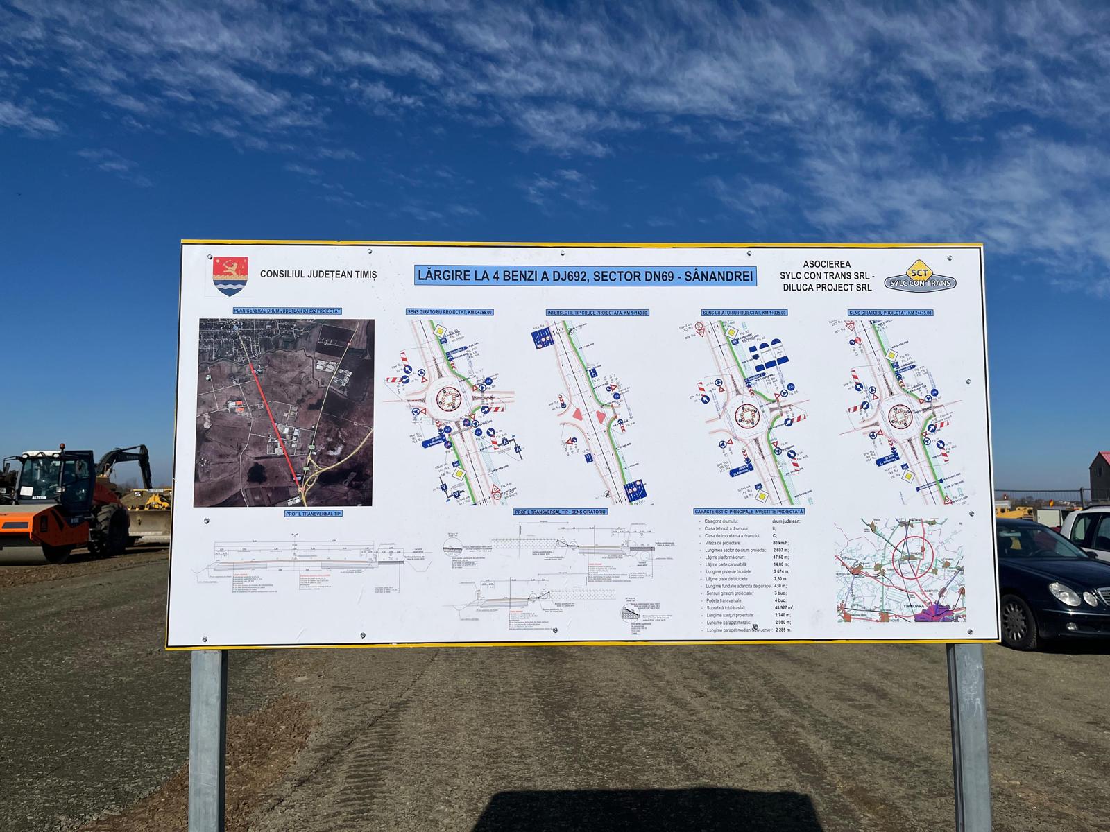 Lucrări modernizare DJ 692 Timișoara și Sânandrei (9)