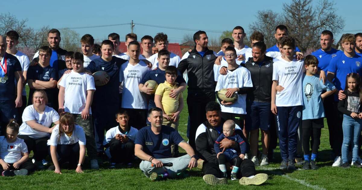 Rugby pentru incluziune: Copiii cu nevoi speciale joacă la Timișoara într-un campionat emoționant.