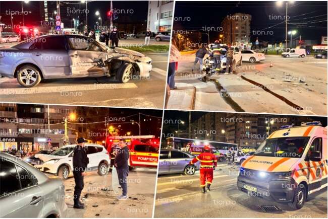 Poza pentru articolul UPDATE. Accident în zona Gheorghe Lazăr din Timișoara. Două persoane au ajuns la spital
